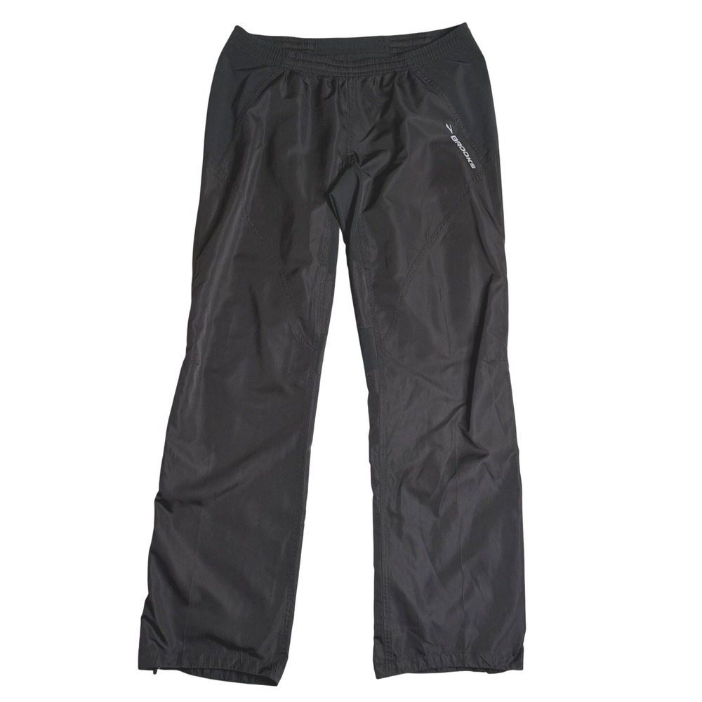 Brooks Shelter Technology Running Wind Pants Black Women Size M